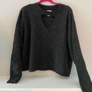 Billabong Grey Keyhole Sweater